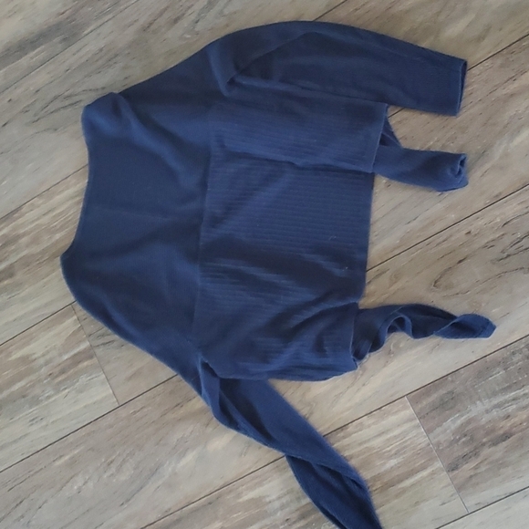 Torrid Women Cardigan Open Front Wrap Waterfall  sweater sz 0 (L/12) - Picture 8 of 8